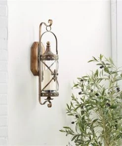 Grayson Lane 1 Candle Glass Sconce Candle Holder 2 Grayson Lane 1 Candle Glass Sconce Candle Holder -GRAYSON LANE shop 330941182 AlternateImage2 l