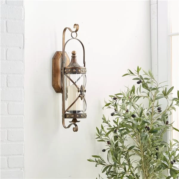 330941182_AlternateImage2_l.jpg Grayson Lane 1 Candle Glass Sconce Candle Holder -GRAYSON LANE shop 330941182 AlternateImage2 l