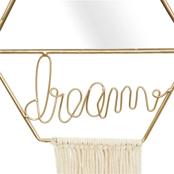 Grayson Lane Irregular Gold Framed Wall Mirror - Set of 2 3 Grayson Lane Irregular Gold Framed Wall Mirror - Set of 2 - Image 3