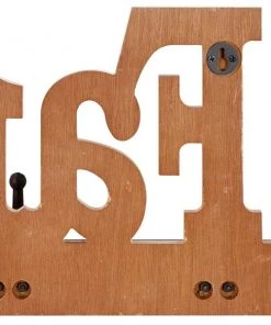 Grayson Lane Farmhouse Family White/Brown Wood Decorative Screw Wall Hooks - Set of 1 -GRAYSON LANE shop 330941190 AlternateImage7 l