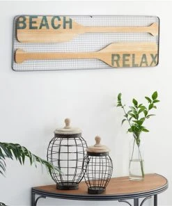 Grayson Lane 40-in H x 12.5-in W Coastal Metal Sign Wall Accent -GRAYSON LANE shop 330941193 AlternateImage2 l