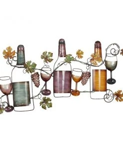 Grayson Lane 19-in H x 36-in W Traditional Metal Wine Wall Accent -GRAYSON LANE shop 330941197 AlternateImage7 l