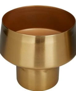 Grayson Lane 12.4-in W x 10.7-in H Gold Metal Planter - 2-Pack -GRAYSON LANE shop 330941198 AlternateImage4 l