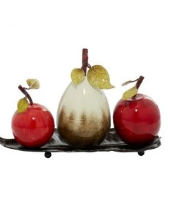 GRAYSON LANE Greyson Lane White/Red Classic Iron Decorative Fruit Bowl - Set of 1 9 GRAYSON LANE Greyson Lane White/Red Classic Iron Decorative Fruit Bowl - Set of 1 -GRAYSON LANE shop 330941200 AlternateImage5 l