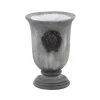 Grayson Lane 11-in W x 16-in H Grey Resin Planter