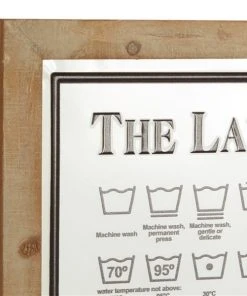 Grayson Lane 20-in H x 19.75-in W Laundry Guide Wood Wall Accent -GRAYSON LANE shop 330941205 AlternateImage5 l