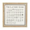 Grayson Lane 20-in H x 19.75-in W Laundry Guide Wood Wall Accent