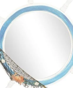 Grayson Lane 24.5-in L x 24.5-in W Round White Framed Wall Mirror -GRAYSON LANE shop 330941210 AlternateImage3 l