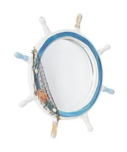 Grayson Lane 24.5-in L x 24.5-in W Round White Framed Wall Mirror -GRAYSON LANE shop 330941210 AlternateImage5 l