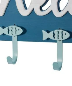 Grayson Lane Coral Blue Wood Fish-Themed Welcome Decorative 4 Screw Wall Hooks - Set of 1 8 Grayson Lane Coral Blue Wood Fish-Themed Welcome Decorative 4 Screw Wall Hooks - Set of 1 -GRAYSON LANE shop 330941211 AlternateImage4 l