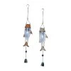 Grayson Lane Coastal 32-in Multicoloured Metal Fish Wind Chime - Set of 2