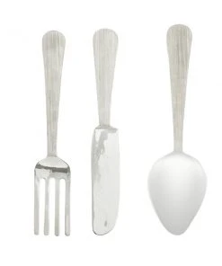 Grayson Lane 22.9-in H x 3.45-in W Kitchen Metal Wall Accent - Set of 3