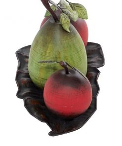 GRAYSON LANE Greyson Lane Green/Red Classic Iron Decorative Fruit Bowl - Set of 1 -GRAYSON LANE shop 330941221 AlternateImage3 l