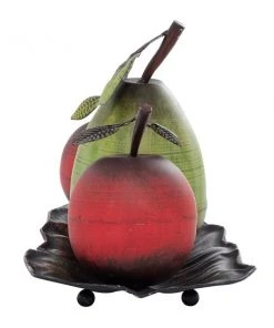 GRAYSON LANE Greyson Lane Green/Red Classic Iron Decorative Fruit Bowl - Set of 1 -GRAYSON LANE shop 330941221 AlternateImage4 l