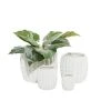 Grayson Lane 10-in W x 9-in H White Stone Planter - 4-Pack