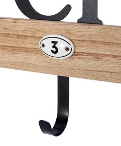 Grayson Lane Grey Wood/Metal Kitchen Decorative 5 Screw Wall Hooks - Set of 1 -GRAYSON LANE shop 330941228 AlternateImage3 l