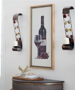 Grayson Lane Traditional 2 Candle Brown Metal Sconce Candle Holder - Set of 2 -GRAYSON LANE shop 330941229 AlternateImage2 l