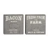 Grayson Lane 16-in H x 16-in W Farmhouse Metal Sign Wall Accent - Set of 2