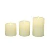 Grayson Lane Battery-Operated LED White Electric Decorative Wax Candle - Set of 3