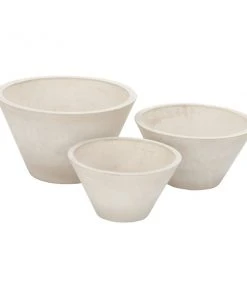 Grayson Lane 16-in W x 10-in H White Ceramic Planter - 3-Pack -GRAYSON LANE shop 330941237 AlternateImage5 l