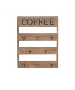 Grayson Lane Brown/Grey Coffee Chinese Fir 3-Tier Decorative 3 Screw Wall Hooks - Set of 1 -GRAYSON LANE shop 330941238 AlternateImage5 l