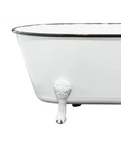 Grayson Lane 20-in W x 9-in H White Metal Planter -GRAYSON LANE shop 330941242 AlternateImage3 l