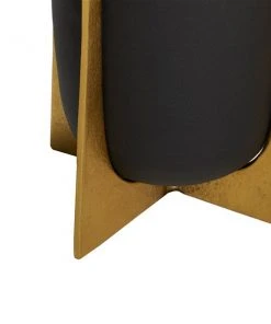 Grayson Lane 8.95-in W x 9.35-in H Black Metal Planter - 2-Pack -GRAYSON LANE shop 330941246 AlternateImage3 l