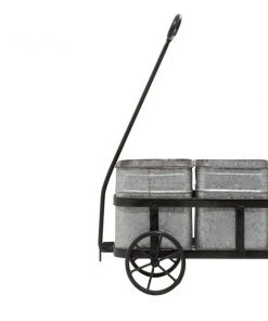 Grayson Lane 29-in W x 16-in H Silver Metal Planter -GRAYSON LANE shop 330941249 AlternateImage4 l