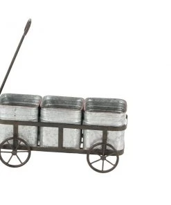 Grayson Lane 29-in W x 16-in H Silver Metal Planter -GRAYSON LANE shop 330941249 AlternateImage5 l