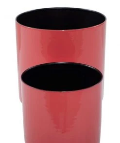 Grayson Lane 9.75-in W x 14.35-in H Red Metal Planter - 2-Pack -GRAYSON LANE shop 330941251 AlternateImage3 l