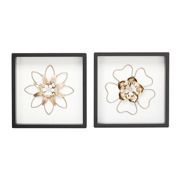 330941253_AlternateImage7_l.jpg Grayson Lane 12-in H x 12-in W Floral Wood Wall Accent - Set of 2 -GRAYSON LANE shop 330941253 AlternateImage7 l