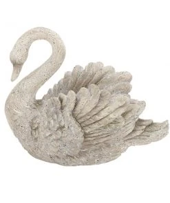 Grayson Lane 15-in x 18-in Grey Polystone Eclectic Swan Garden Sculpture -GRAYSON LANE shop 330941254 AlternateImage5 l