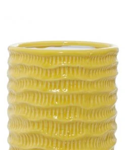 Grayson Lane 9-in W x 9-in H Yellow Clay Planter - 3-Pack -GRAYSON LANE shop 330941259 AlternateImage3 l