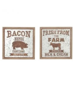 Grayson Lane 18-in H x 18-in W Farmhouse Metal Sign Wall Accent - Set of 2 -GRAYSON LANE shop 330941262 AlternateImage7 l