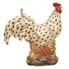 Grayson Lane 14-in x 13-in Beige Ceramic Farmhouse Rooster Garden Sculpture