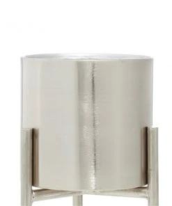 Grayson Lane 10-in W x 18-in H Silver Metal Planter - 3-Pack -GRAYSON LANE shop 330941273 AlternateImage3 l