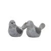 Grayson Lane 10-in x 13-in Grey Polystone Country Bird Garden Sculptures - Set of 2