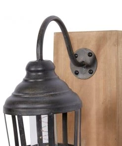 Grayson Lane 10.5-in W Brown and Black Industrial Wall Sconce -GRAYSON LANE shop 330941283 AlternateImage4 l