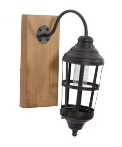 Grayson Lane 10.5-in W Brown and Black Industrial Wall Sconce -GRAYSON LANE shop 330941283 AlternateImage5 l