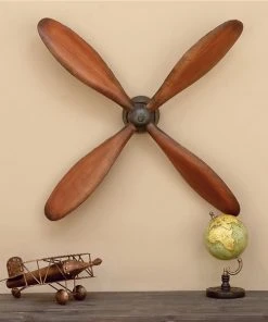 Grayson Lane 32-in H x 32-in W Industrial Propellor Metal Wall Accent -GRAYSON LANE shop 330941295 AlternateImage2 l