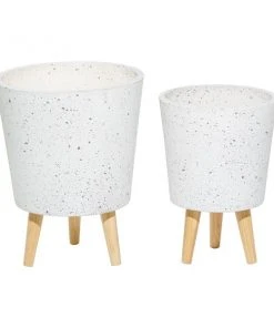 Grayson Lane 10-in W x 14.50-in H White Ceramic Planter - 2-Pack -GRAYSON LANE shop 330941298 AlternateImage5 l