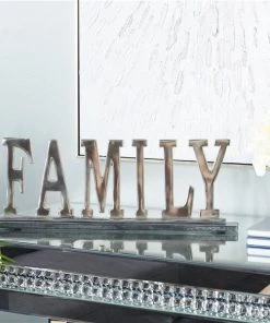 Grayson Lane Glam Silver Marble/Aluminum Family Decorative Sign -GRAYSON LANE shop 330941299 AlternateImage3 l