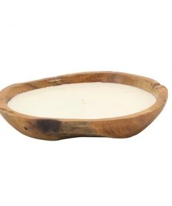 Grayson Lane 4-in x 16-in 1-Wick Teak Jar Natural Candle