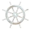 Grayson Lane 24-in H x 24-in W Coastal Wood Ship Wheel Wall Accent