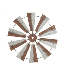 Grayson Lane 30-in H x 30-in W Farmhouse Metal Wall Accent