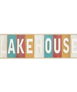 Grayson Lane 11-in H x 36-in W Coastal Wood Sign Wall Accent