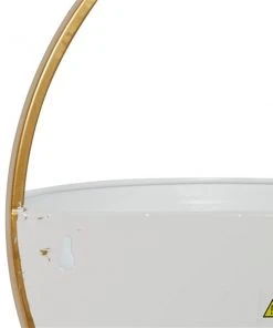 Grayson Lane 12.25-in W x 12.2-in H White Metal Hanging Wall Planter - 3-Pack 9 Grayson Lane 12.25-in W x 12.2-in H White Metal Hanging Wall Planter - 3-Pack -GRAYSON LANE shop 330941318 AlternateImage7 l