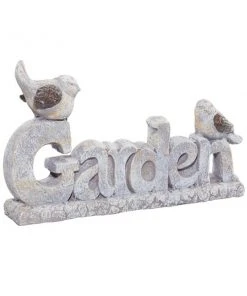 Grayson Lane 15-in x 26-in White Polystone Country Garden Sculpture