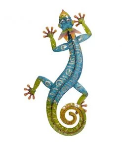 Grayson Lane 29-in H x 15-in W Lizard Metal Wall Accent