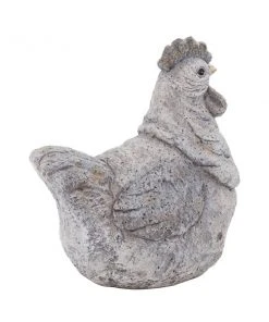 Grayson Lane 13-in x 12-in Grey Polystone Country Hen Garden Sculpture -GRAYSON LANE shop 330941326 AlternateImage5 l